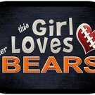 This Girl Loves Her Bears Dog Tag Necklace Metal NFL Chicago Bears