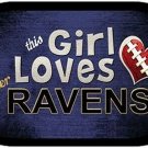 This Girl Loves Her Ravens Dog Tag Necklace Metal NFL Baltimore Ravens