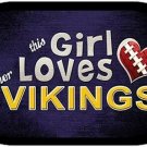 This Girl Loves Her Vikings Dog Tag Necklace Metal NFL Minnesota Vikings