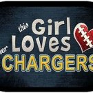 This Girl Loves Her Chargers Dog Tag Necklace Metal NFL San Diego Chargers