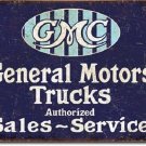 GMC General Motors Trucks Tin Sign New Vintage Style USA Auto Garage Man Cave