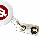 NCAA Indiana Hoosiers Badge Holder Reel Retractable Lanyard Team School Work
