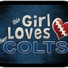 This Girl Loves Her Colts Dog Tag Necklace Metal NFL Indianapolis Colts
