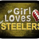 This Girl Loves Her Steelers Dog Tag Necklace Metal NFL Pittsburgh Steelers
