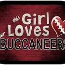 This Girl Loves Her Buccaneers Dog Tag Necklace Metal NFL Tampa Bay Buccaneers