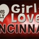 NCAA This Girl Loves Cincinnati  License Plate  Metal Tag Sign Bear Cats Ohio