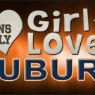 NCAA This Girl Loves Auburn License Plate Metal Tag Sign Tigers SEC