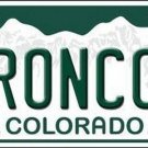 NFL Denver Broncos License Plate Colorado State Background Car Truck Sign Bar
