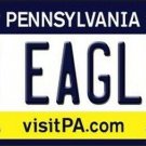NFL Go Philadelphia Eagles Novelty Metal License Plate State Background Car