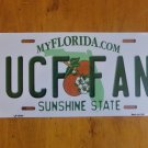 NCAA UCF Fan Knights Metal License Plate Auto Truck Sign Central Florida New