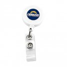 NFL Chargers Football Badge Reel. ID Reel San Diego Team Logo Herbert