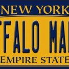 NFL Buffalo  Mafia Bills License Plate Tag Metal Yellow Wall Art Man Cave Dorm