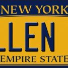 NFL Buffalo Bills License Plate Josh Allen Tag Metal Yellow Sign Super Bowl