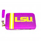 LSU Tigers Womens Wallet, Smartphone, NCAA Wristlet Distressed Card Slot Logo