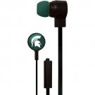 NCAA Michigan State Spartans Stereo Earbuds W/Hands Free Mic Team Logo New