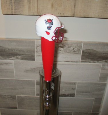Beer Tap Handle Wolfpack NCAA Football Kegerator  North Carolina State Wood ACC