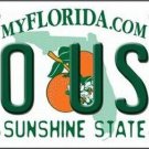 NCAA Go USF Bulls Metal License Plate Auto Truck Sign Central Florida New