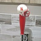 NCAA Nebraska Cornhuskers Tap Handle NCAA Football Beer Keg Wood Red  Big Ten