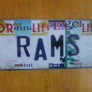 NFL Los Angeles Rams License Plate State Background Metal Super Bowl Stafford
