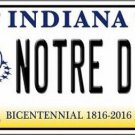 NCAA Notre Dame License Plate College Team Fighting Irish Metal Tag "U.S.A."
