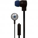 NFL Dallas Cowboys Stereo Earbuds W/Hands Free Mic Team Logo New