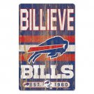 NFL Buffalo Bills 11" x 17" Slogan Wood Sign New Man Cave Blue Home Logo Retro