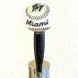 MLB Miami Marlins Beer Tap Handle Pub Kegerator Red Baseball Black Wood Park New