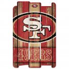 San Francisco 49ers Fence Sign 11" x 17" Retro Wall Logo NFL Super Bowl New Red
