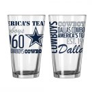 NFL Dallas Cowboys Pint Glass (1) Boelter Team Logo Spirit Texas 16oz New Drink