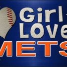 NFL This Girl Loves Her Mets License Plate Metal New York Wall Sign
