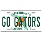 NCAA  Go Gators License Plate Florida Background Metal Tag Sign The Swamp New UF