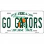 NCAA  Go Gators License Plate Florida Background Metal Tag Sign The Swamp New UF