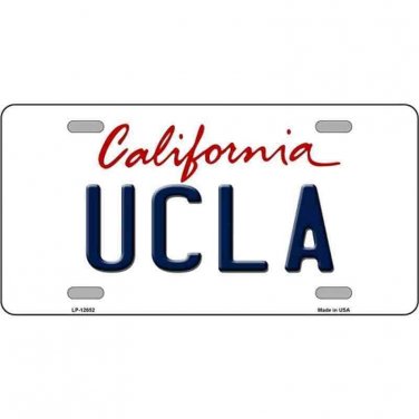 NCAA UCLA Bruins License Plate State Background Metal Tag U.S.A. California New