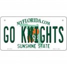 NCAA Go Knights License Plate State Background Metal Tag Central Central UCF New