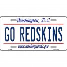 NFL Go Commanders License Plate Metal Auto Sign  Washington New Retro Football