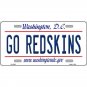 NFL Go Commanders License Plate Metal Auto Sign  Washington New Retro Football