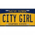 New York City Girl License Plate Sign Fan Metal Super Bowl  Wall Art NY New