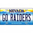 NFL GO Raiders License Plate Super Bowl Metal Las Vegas Retro Auto Sign Oakland