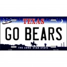 NCAA Go Baylor Metal License Plate Auto Bears Truck Sign New Bears Texas Wall