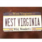 NCAA Mountaineers License Plate State Background Metal Tag West Virginia New