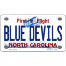 NCAA Duke Blue Devils License Plate Tag Metal White Wall Art Sign ACC Carolina