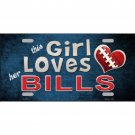 NFL Bills License Plate Buffalo This Girl Loves Her Bills Metal Auto Sign New