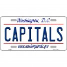NHL Capitals Fan License Plate Wall Hockey Washington Retro Auto Sign Metal New