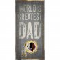 Commandeers Dad Sign Worlds Greatest Wooden Man Cave Wall Distressed Washington