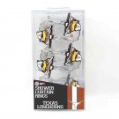 Texas Longhorns Shower Curtain Rings 12 pc Hooks NCAA Team Logo Bath Bevo