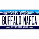 NFL Buffalo Bills Mafia License Plate Tag Metal White Wall Sign Retro NY  New