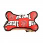 NCAA Wolfpack Squeaky Dog Toy Pet North Carolina State Plush Bone Fabric New