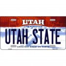 Utah State Metal License Plate Sign Auto NCAA  Wall  PA New Red Auto Home Decor