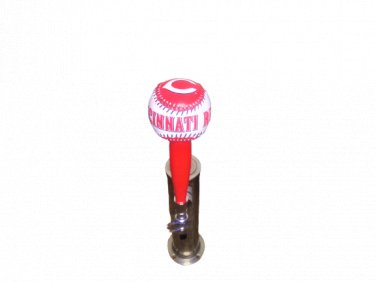 MLB Cincinnati Reds  Beer Tap Handle Kegerator Pub Style Baseball Candlestick   Wood