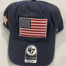 Houston Astros Adjustable Hat MLB Vintage Navy Heritage USA Snapback NEW Flag